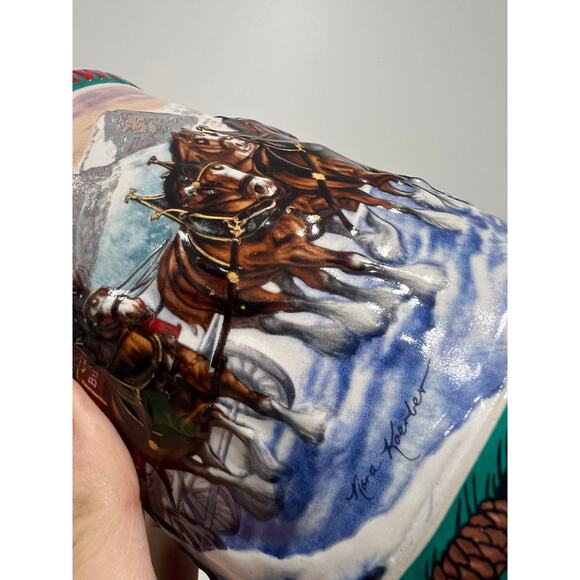 1993 Anheuser-Busch Budweiser Holiday Stein titled "Special Delivery" - Picture 7 of 10